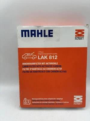 Filtro de aire de cabina Mahle LAK 812 para BMW 1 2 3 4 y Porsche y Alpina nuevo caja abierta Foto 1 de 2