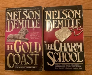 Nelson Demille Books "The Gold Coast", "The Charm School" - Picture 1 of 3