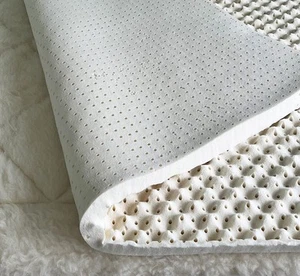 Green Natural Organic Egg Crate Latex Mattress Topper King Size - Soft Plush ... - Picture 1 of 7