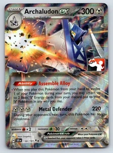 Archaludon ex - Double Rare Pokemon Prize Pack Series Cards 130/191 NM - Picture 1 of 2