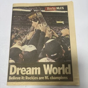  "Traumwelt" mit der Unterüberschrift "Glaube es: Rockies sind NL-Champions"  - Bild 1 von 8