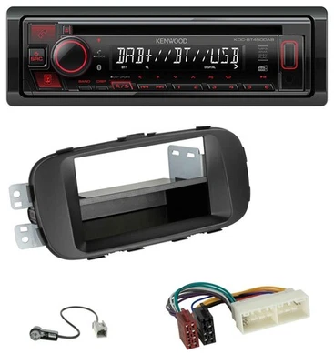 Kenwood MP3 CD USB Bluetooth DAB Autoradio für Kia Soul (PS, 16-19) - schwarz - Bild 1 von 4
