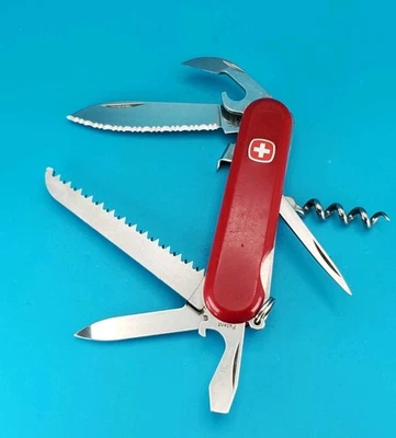 Wenger Alpine Backpacker Swiss Army Knife Multi Tool! With Serrated Blade! - Image 1 of 4
