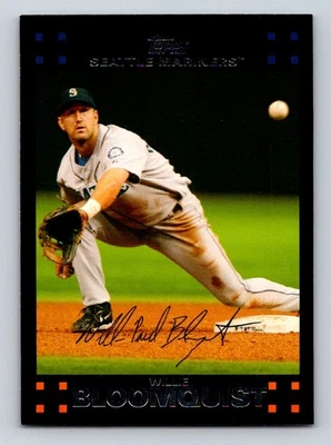 2007 Topps #585 Willie Bloomquist Seattle Mariners - Image 1 of 2