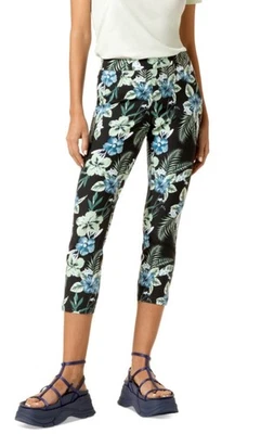 Capri Denim HUE Tropical Essential - Negro Estampado Multicolor, Talla XL, Precio de venta sugerido por el fabricante $44 Foto 1 de 4