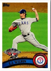 2011 Topps Update C.J. Wilson #US147 Texas Rangers Baseball Card - Picture 1 of 2