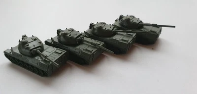 4  Leopard Panzer- von RMM Roskopf   L : 4cm B: 2cm H: 1,8cm   grün drehbar - Bild 1 von 4