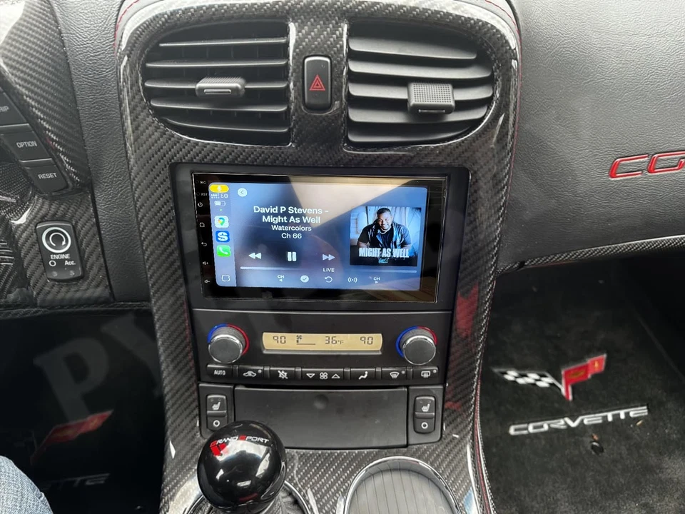 For 2004-2013 Chevrolet Corvette Android 13 CarPlay Car Stereo Radio GPS Navi FM Foto 1 de 4