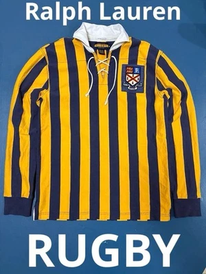 Escudo con cordones RUGBY Ralph Lauren M amarillo azul marino Foto 1 de 4
