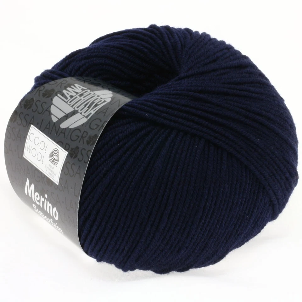 Wolle Kreativ! Lana Grossa - Cool Wool - Fb. 414 nachtblau 50 g - Bild 1 von 1