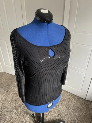 2000s/Y2K No Boundaries Size Large Juniors Stretch Sparkly Top with Keyhole - Image 1 of 4