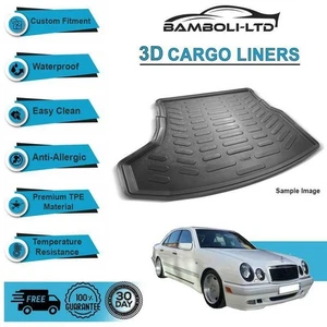 3D CARGO LINER BOOT LINER REAR TRUNK MAT FOR Mercedes E CLASS W210 1996-2001 - Picture 1 of 4