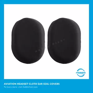 Cloth Ear Seal Covers - David Clark, Bose X, A10, A20, A30, Lightspeed Headset - Foto 1 di 3