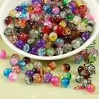 4mm 6mm 8mm 10mm Round Crackle Crystal Glass Loose Crafts Beads Wholesale lot
