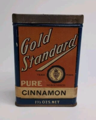 Gold Standard Cinnamon Spice Tin Vintage The Codville Co. Winnipeg - Image 1 of 4