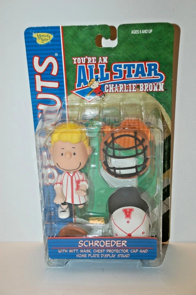 Memory Lane A Charlie Brown Schroeder Red All Star Catcher 2003 новый - Изображение 1 из 2