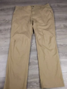 Mountain Hardwear Pant Men's 38x32 Roll Up Snap Hiking Khaki - Picture 1 of 12