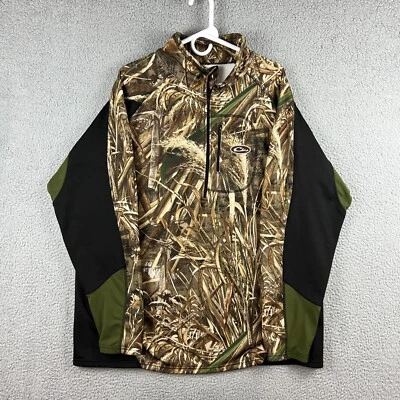Drake Waterfowl 1/2 Zip Pullover Shirt Camouflage Realtree Max 5 Mens XXL - Image 1 of 4