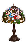 Birendy 12 Zoll Tischlampe Tiffany Libelle groß Motiv Lampe Dekorationslampe