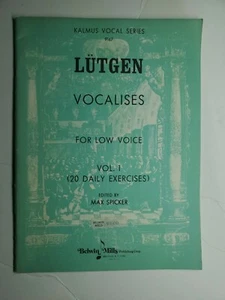 kalmus vocal series 9167 sheet music lutgen very rare belwin mills - Picture 1 of 5