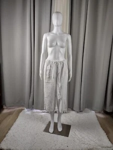 Kim Rogers Damen Caprihose zwei Taschen weiß 100% Baumwolle leichte, Größe M - Bild 1 von 11