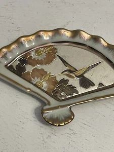 Japanische Chokin Fächerform Dekor Stück 24kt Gold - Bild 1 von 3