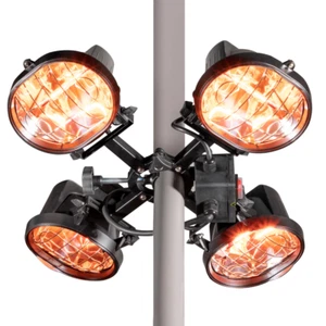 Gazebo Heater Dellonda DG178 Folding Parasol Patio Outdoor  Infrared 1800W A - Picture 1 of 7