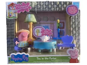Peppa Pig Little Rooms Playset Tea in The Parlor New - Picture 1 of 6