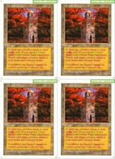 4x URZA'S TOWER magic 5TH EDITION LAND ADD ONE MANA RARE MTG PLAYSET CARD LOT
