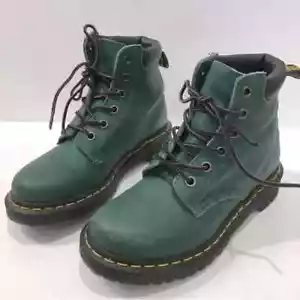 Dr. Martens AW004 grüne sechsösen Lederstiefeletten - Bild 1 von 16