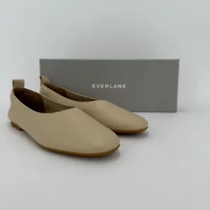 Everlane Italian Leather Day Glove Flats Cream (Ivory) size 7.5 Women's Career - Picture 1 of 7