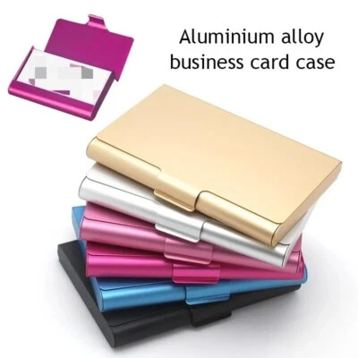 PORTA CARTE DI CREDITO Portafoglio Uomo Donna Portatessere Biglietti Da Visita - Immagine 1 di 4