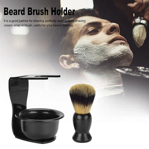 3-In-1 Shaving Brush Kit Includes Badger Hair Shaving Brush Shaving Bowl Razo... - Picture 1 of 1