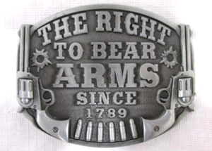 The Right to Bear Arms Since 1789 Western Belt Buckle - Picture 1 of 6
