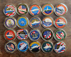 Lots of 20 different US Navy aircraft carrier department challenge coin Gifts