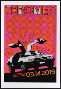Póster Scrojo autografiado Chromeo Belly Up Aspen 3/14/2019 firmado con banda DeLorean - Imagen 1 de 1