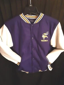 Minnesota Vikings  Boys Reversible  Jacket  Xl Size  20 - Picture 1 of 9