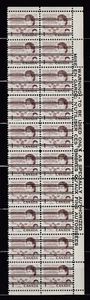 1967 #454xxi(1¢) PRECANCELED CENTENNIAL ISSUE PVA GUM WARNING STRIP 20 F-VFNH - Picture 1 of 1