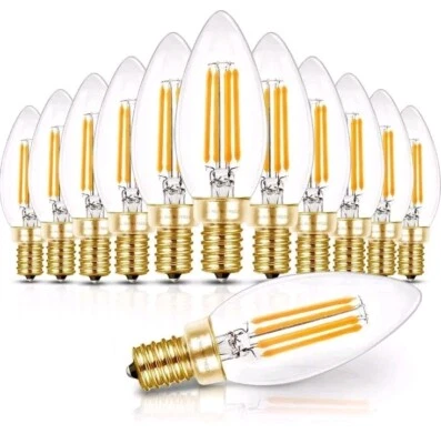  90+CRI Candelabra LED Light Bulbs 60 Watt, 12 Count (Pack of 1) 60w 2700k - Image 1 of 4