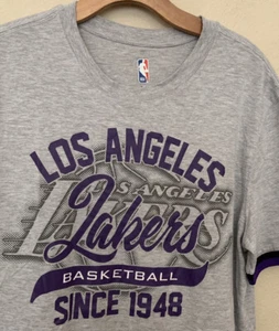 Los Angeles Lakers NBA Men's Gray Graphic T-Shirt Since 1948 Size M - Picture 1 of 6