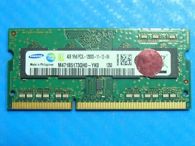 Toshiba C75D-A7130 Samsung 4GB PC3L-12800S Memory RAM SO-DIMM M471B5173QH0-YK0 - Image 1 of 2