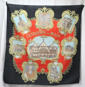 Frankfort Alemania Bufanda Cuadrada Romero Ayuntamiento Edificios Geothe Alte Oper De Colección - Imagen 1 de 8