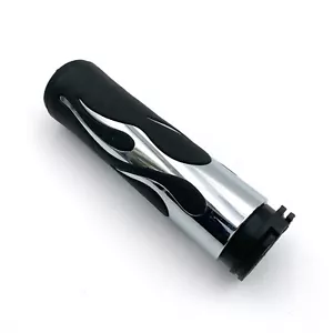 oem Harley 56518-02 Dual Cable Right Throttle Flames Handlebar Grip Genuine - Foto 1 di 8