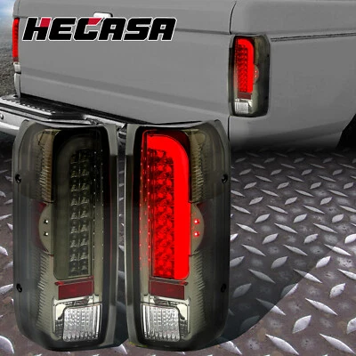LED Left & Right Brake Tail Lights Lamps Smoked For 90-97 Ford F150 F250 F350 - Image 1 of 4