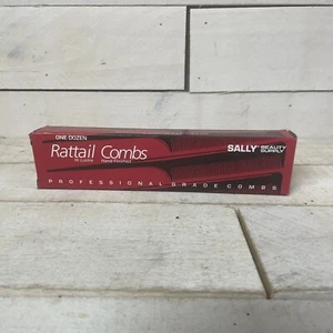Sally Beauty Supply Rat tail Combs 11Pc Professional Grade Black Vintage - Picture 1 of 5