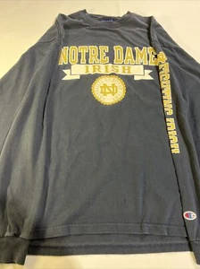 Vintage Champion Gr. Xl Langarmshirt Notre Dame Fighting Irish - Bild 1 von 3