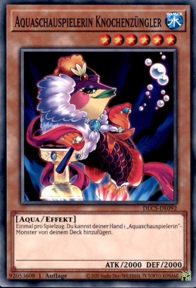 Yugioh DLCS-DE092 Aquaschauspielerin Knochenzüngler Common - Bild 1 von 1