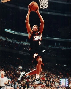 Allen Iverson 8x10 Nba Licensed Photo Philadelphia 76ers Jumping - Picture 1 of 1