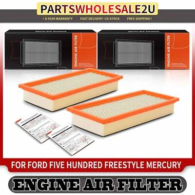 Filtro de aire del motor 2 piezas para Ford Five Hundred Freestyle Mercury Montego 2005-2007 Foto 1 de 4