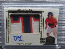 2022 Leaf Trinity Drew Gilbert XRC Gold Autograph Rookie Patch Auto RC #28/50